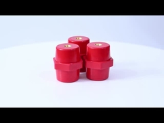 Low Voltage Resin Capacitive Insulator Disesuaikan Merah Epoxy Busbar Insulator SM20 M5 BMC
