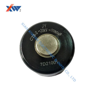 Harga bagus Kapsul Disc tipe gagang pintu tegangan tinggi Kondensator 1080PF 20 Kv Kondensator on line