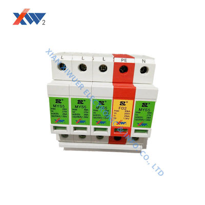 Harga bagus Perangkat Pelindung Lonjakan Saluran Listrik 275V Arrester Compact Din Rail Mount Modul AC Fase Tunggal on line