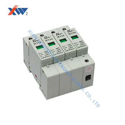 Harga bagus MYS4 420 20 LN PE Perangkat Pelindung Lonjakan Daya 40kA 420V 20KA Distribusi AC Tiga Tiang on line