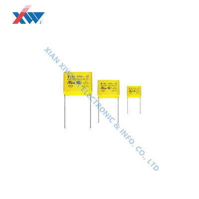 Harga bagus MKP X2 Kapasitor Film Tegangan Tinggi MKP275VAC274K Kapasitor Film Polypropylene Metalisasi on line