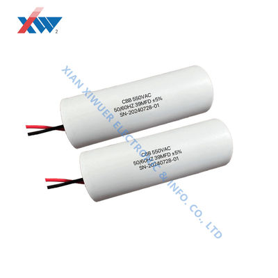 Harga bagus Metalized Polypropylene Film Capacitor 550VAC 39μF Dengan Lead High Current untuk Inverter on line