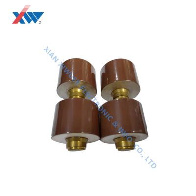 High Voltage Ceramic Doorknob Capacitor with Partial Discharge <5PC at 20kV, Temperature Coefficient -4700 ±1000 ppm/°C, and Storage Temperature -25°C to +85°C